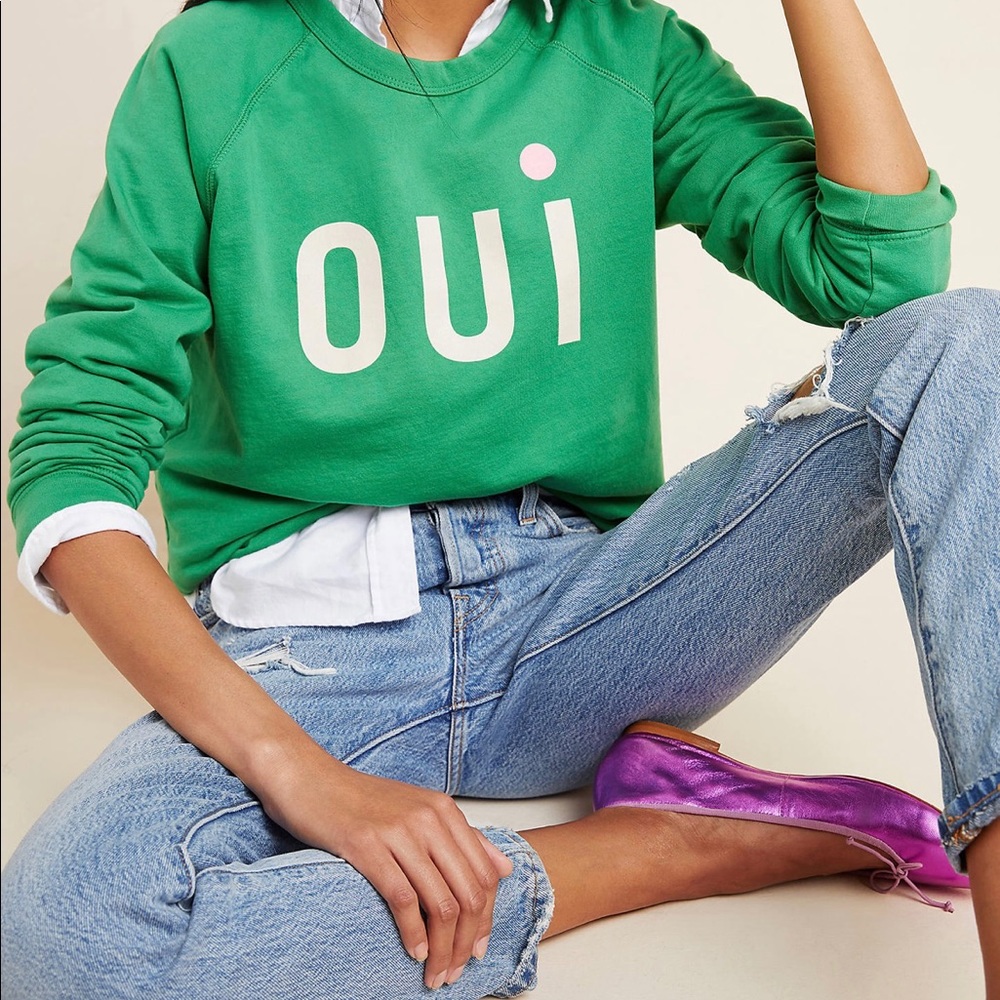 Clare V. For Anthropologie Oui Sweatshirt